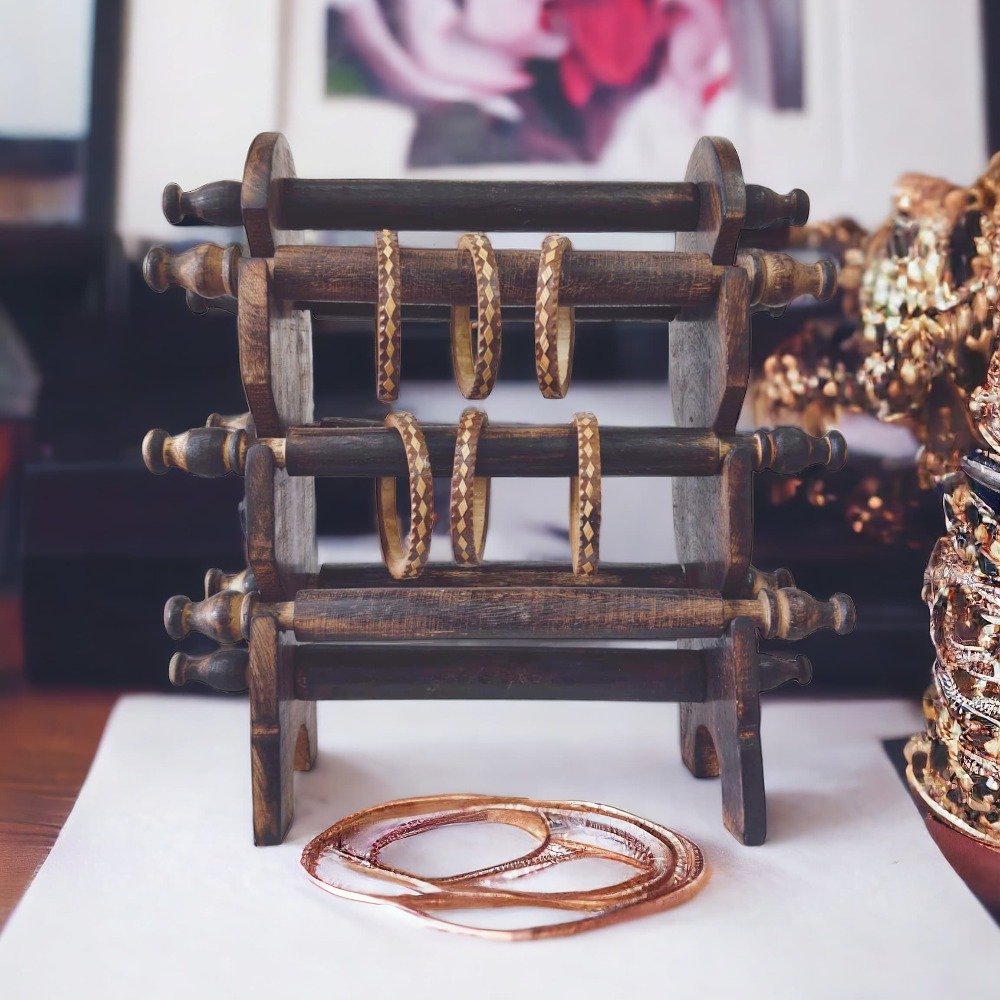Wooden Bangle Stand – Stylish & Space-Saving thumbnail 3
